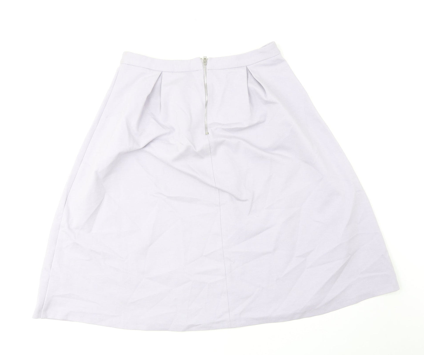 Oasis Womens Purple Viscose Tulip Skirt Size 12 Zip