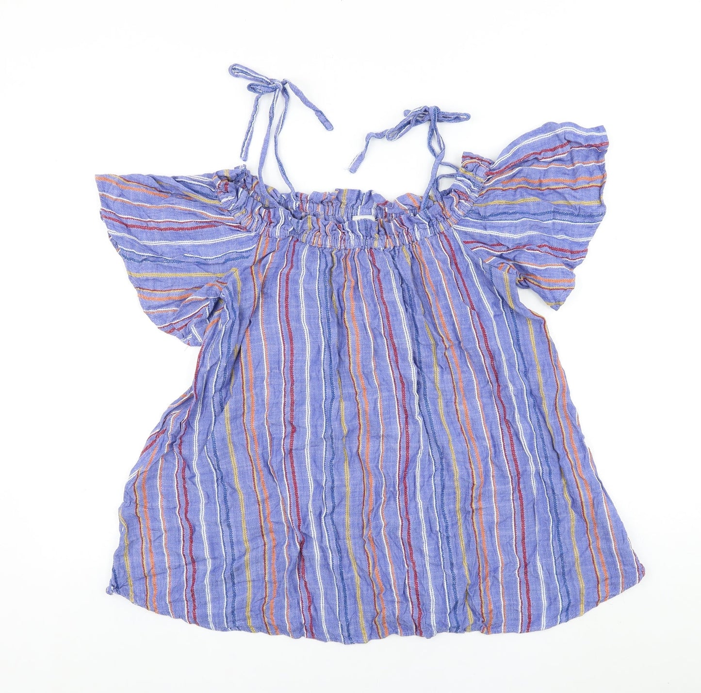 Womens UK Size M River Island Blue Basic Blouse
