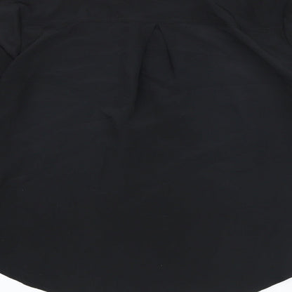Womens UK Size 8 Marks and Spencer Black Basic Button-Up