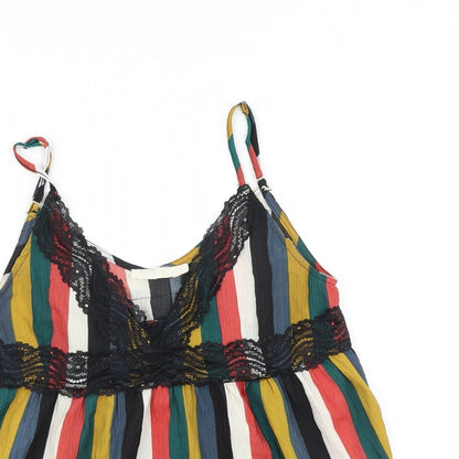 Womens UK Size S Vera & Lucy Multicoloured Camisole Tank