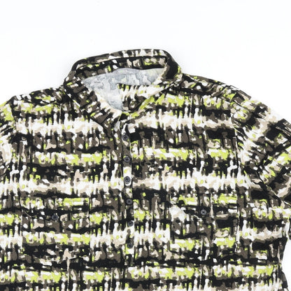Womens UK Size 18 Marks and Spencer Brown Basic Button-Up