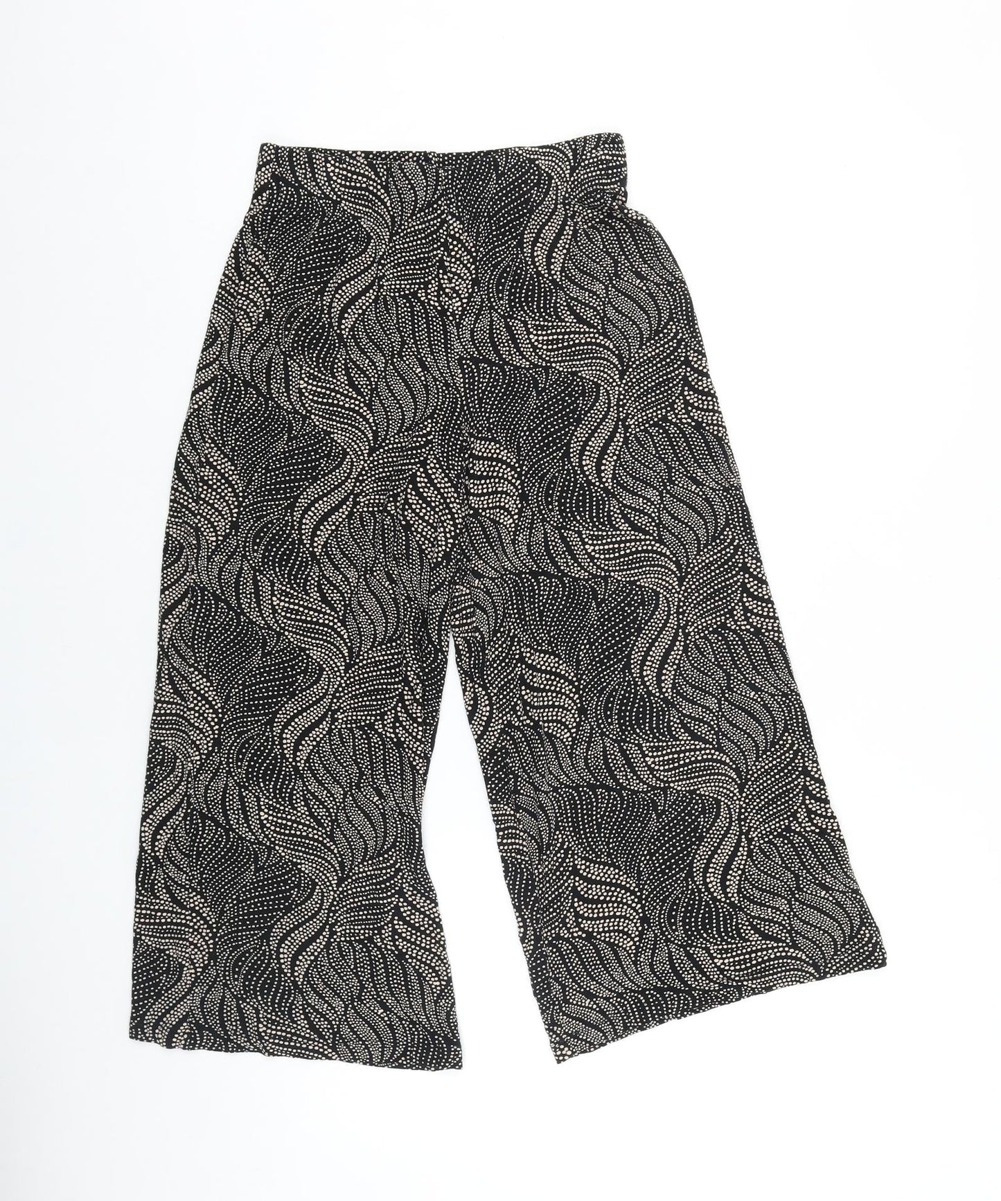 Womens UK Size 8 Papaya Regular Fit  Black Trousers