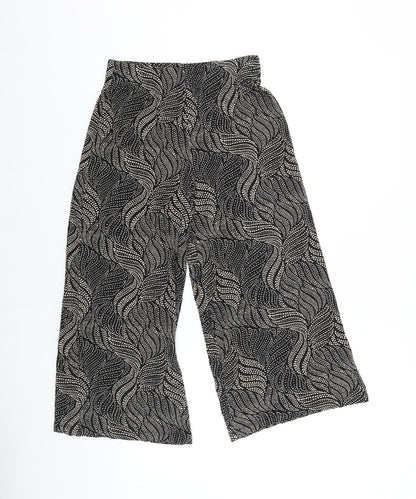 Womens UK Size 8 Papaya Regular Fit  Black Trousers