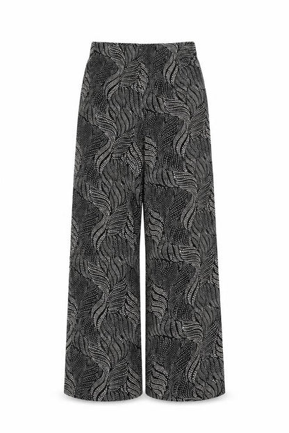Womens UK Size 8 Papaya Regular Fit  Black Trousers