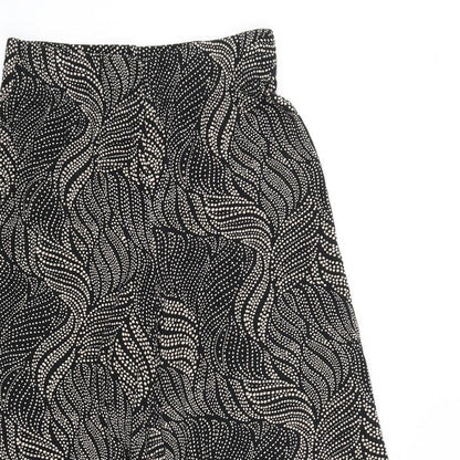Womens UK Size 8 Papaya Regular Fit  Black Trousers