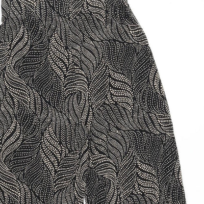 Womens UK Size 8 Papaya Regular Fit  Black Trousers