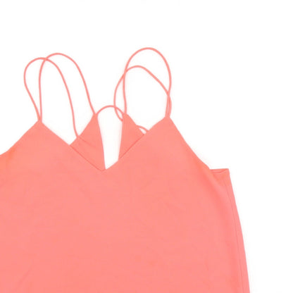 Womens UK Size 10 New Look Pink Basic Tank