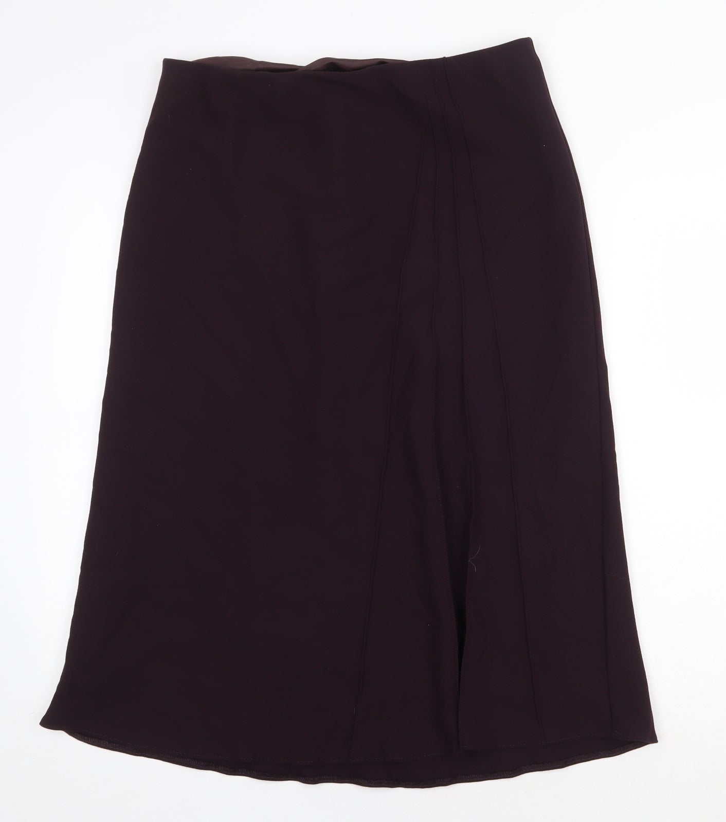 Marks and Spencer Womens Purple Polyester Swing Skirt Size 14