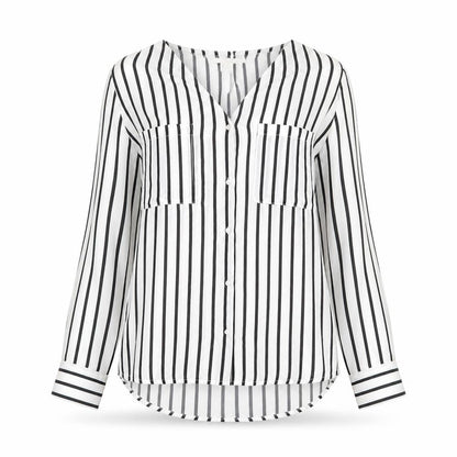Womens UK Size 10 H&M White Basic Button-Up