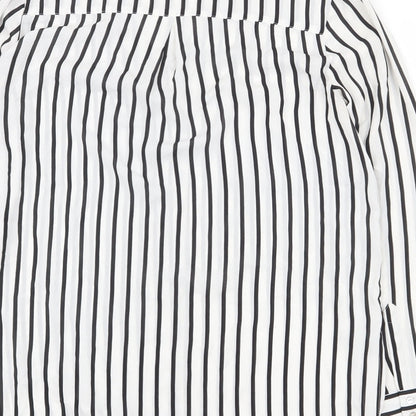 Womens UK Size 10 H&M White Basic Button-Up