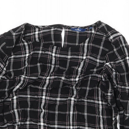 Womens UK Size 8 TOM TAILOR Black Basic Blouse
