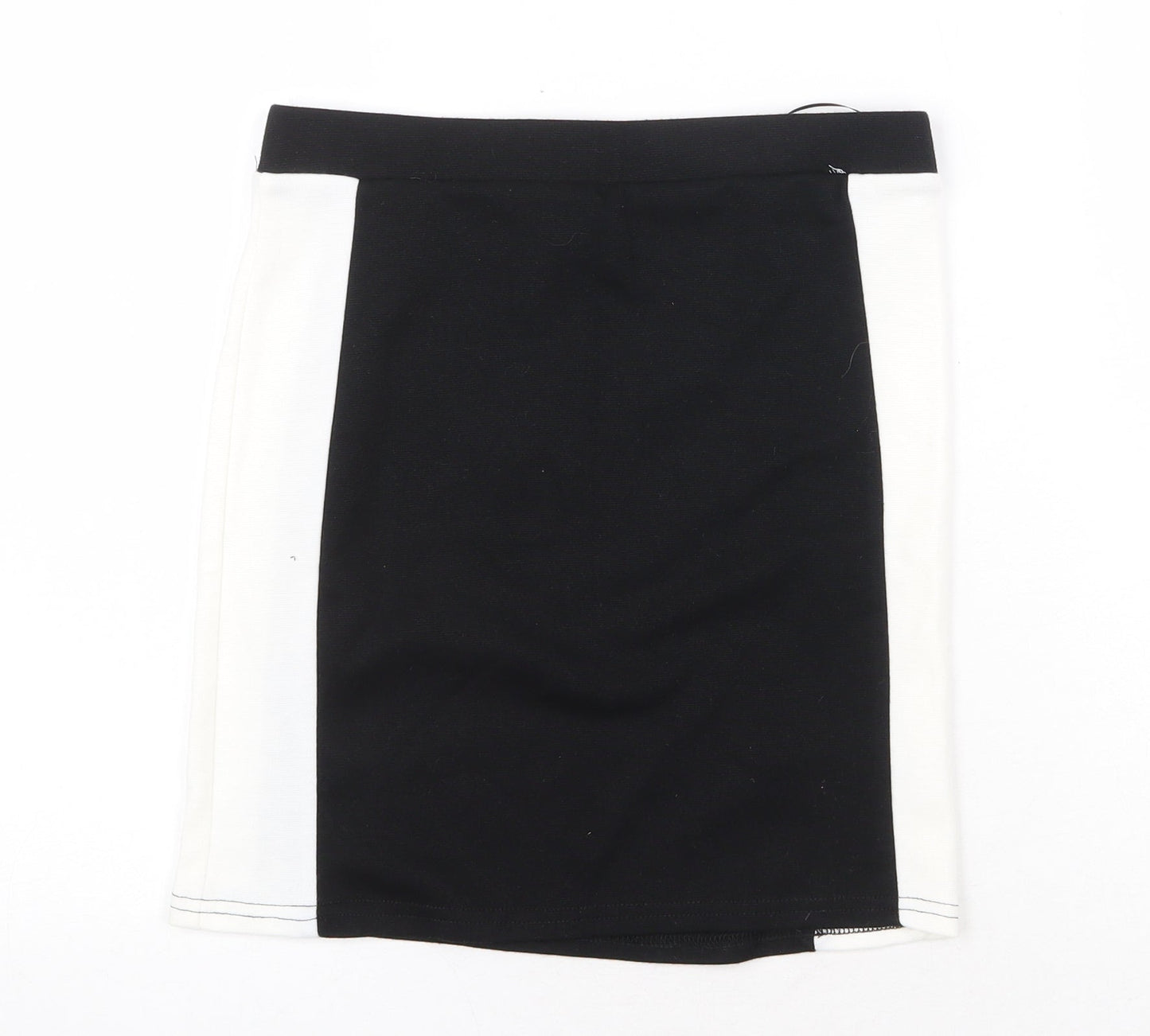 New Look Womens Black Polyester Mini Skirt Size 10