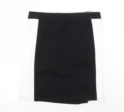 New Look Womens Black Polyester Mini Skirt Size 10