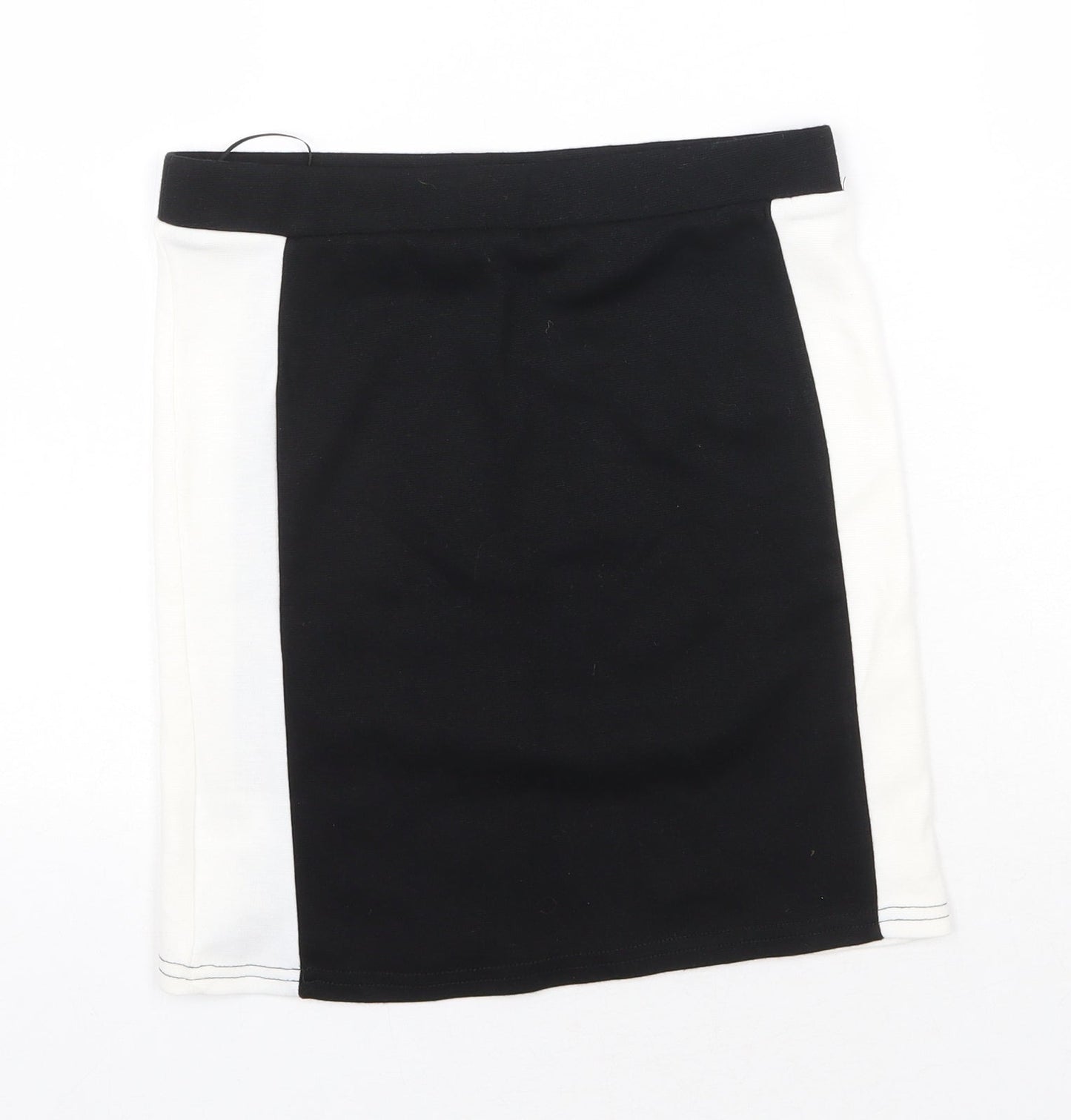 New Look Womens Black Polyester Mini Skirt Size 10