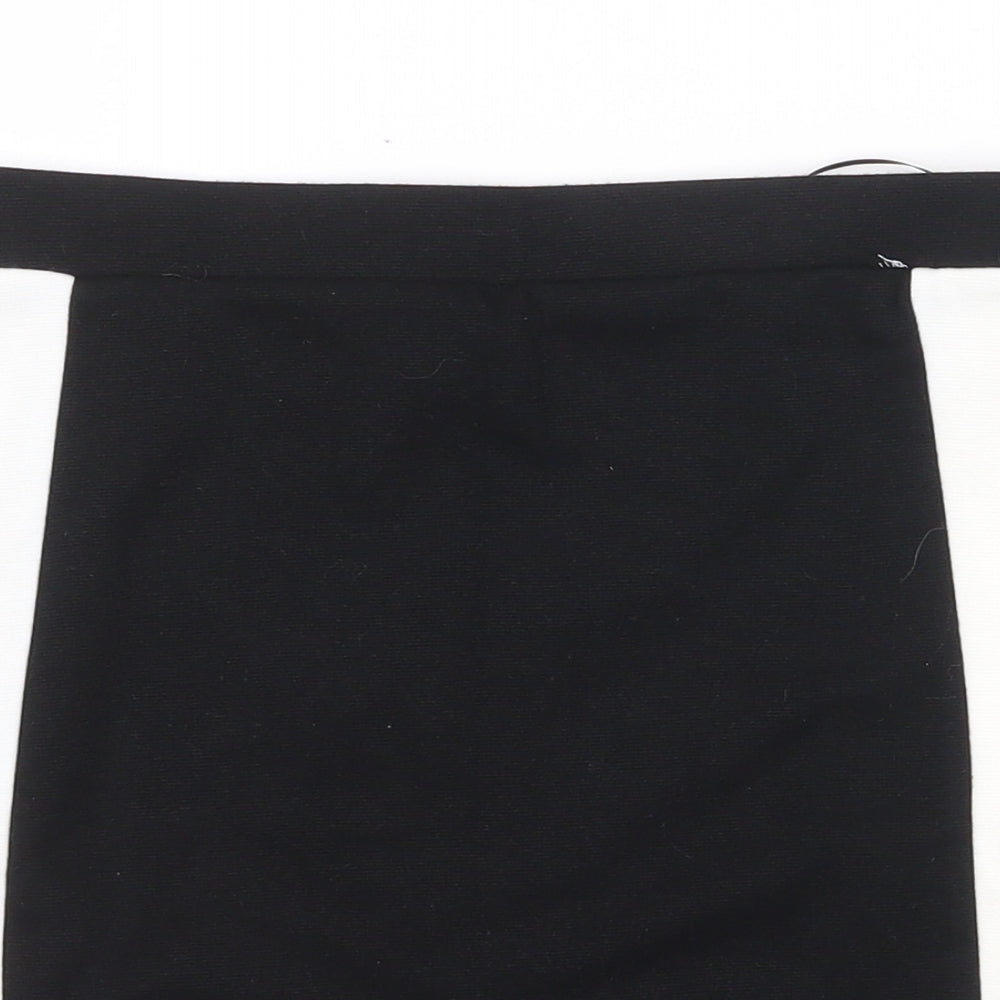 New Look Womens Black Polyester Mini Skirt Size 10