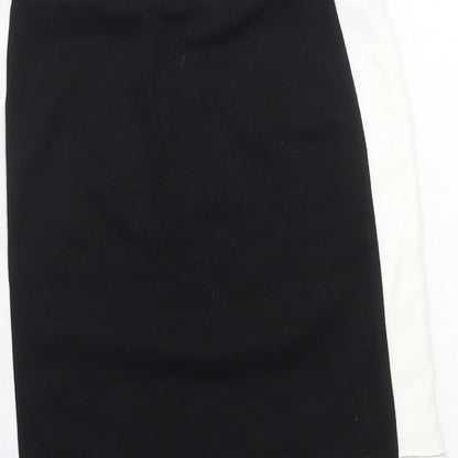 New Look Womens Black Polyester Mini Skirt Size 10