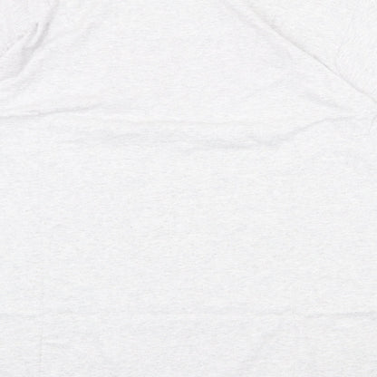 Womens UK Size XL Anvil Grey Basic T-Shirt