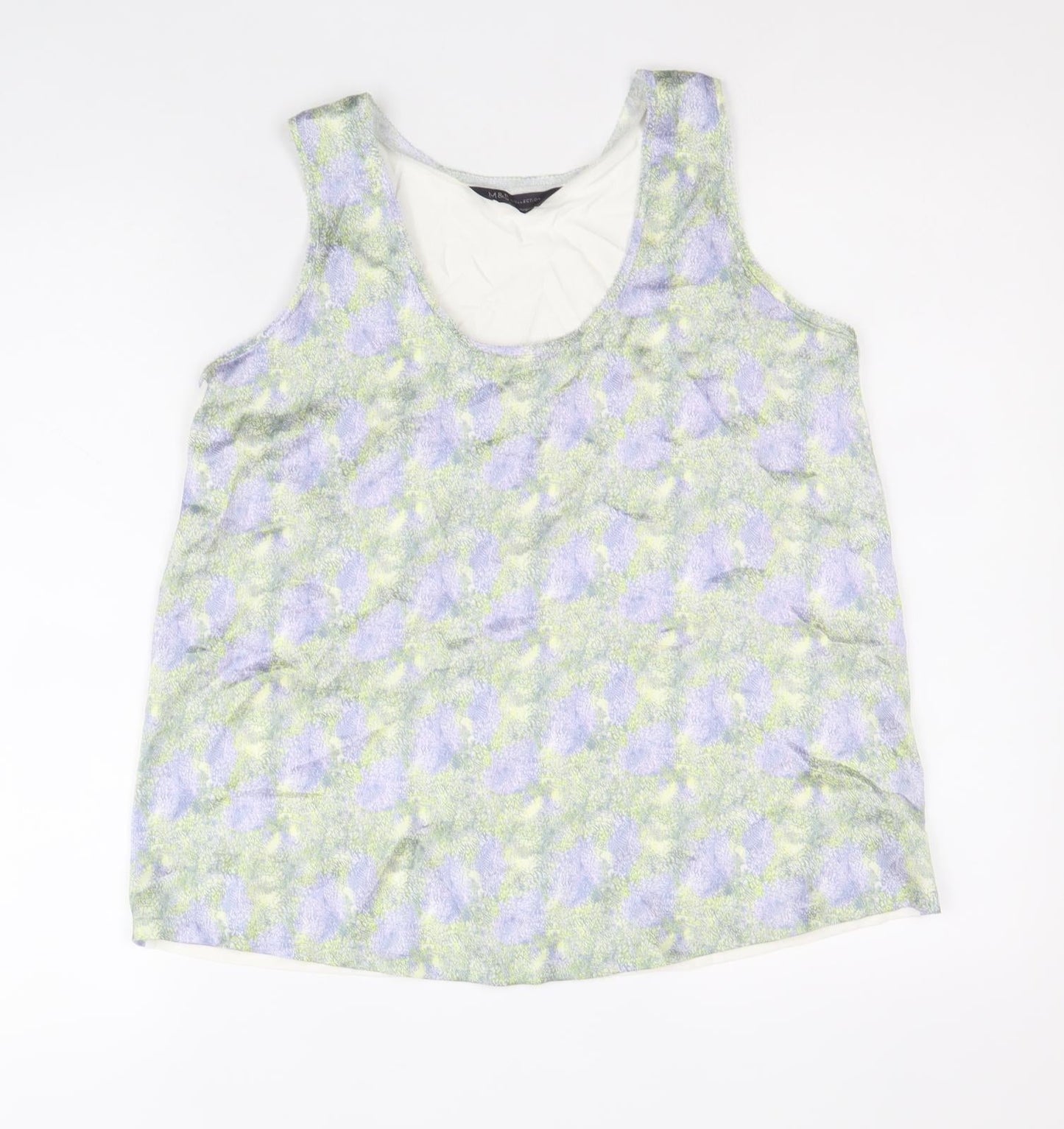 Womens UK Size 8 Marks and Spencer Multicoloured Basic Tank
