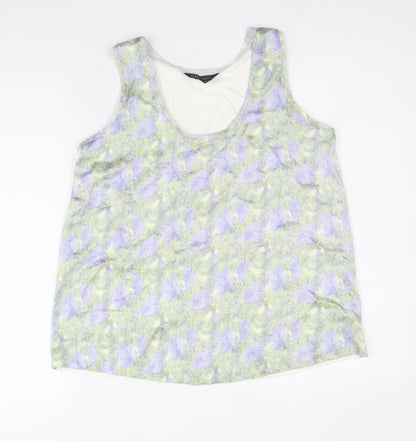 Womens UK Size 8 Marks and Spencer Multicoloured Basic Tank