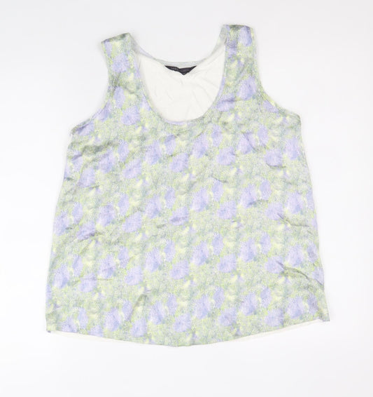 Womens UK Size 8 Marks and Spencer Multicoloured Basic Tank