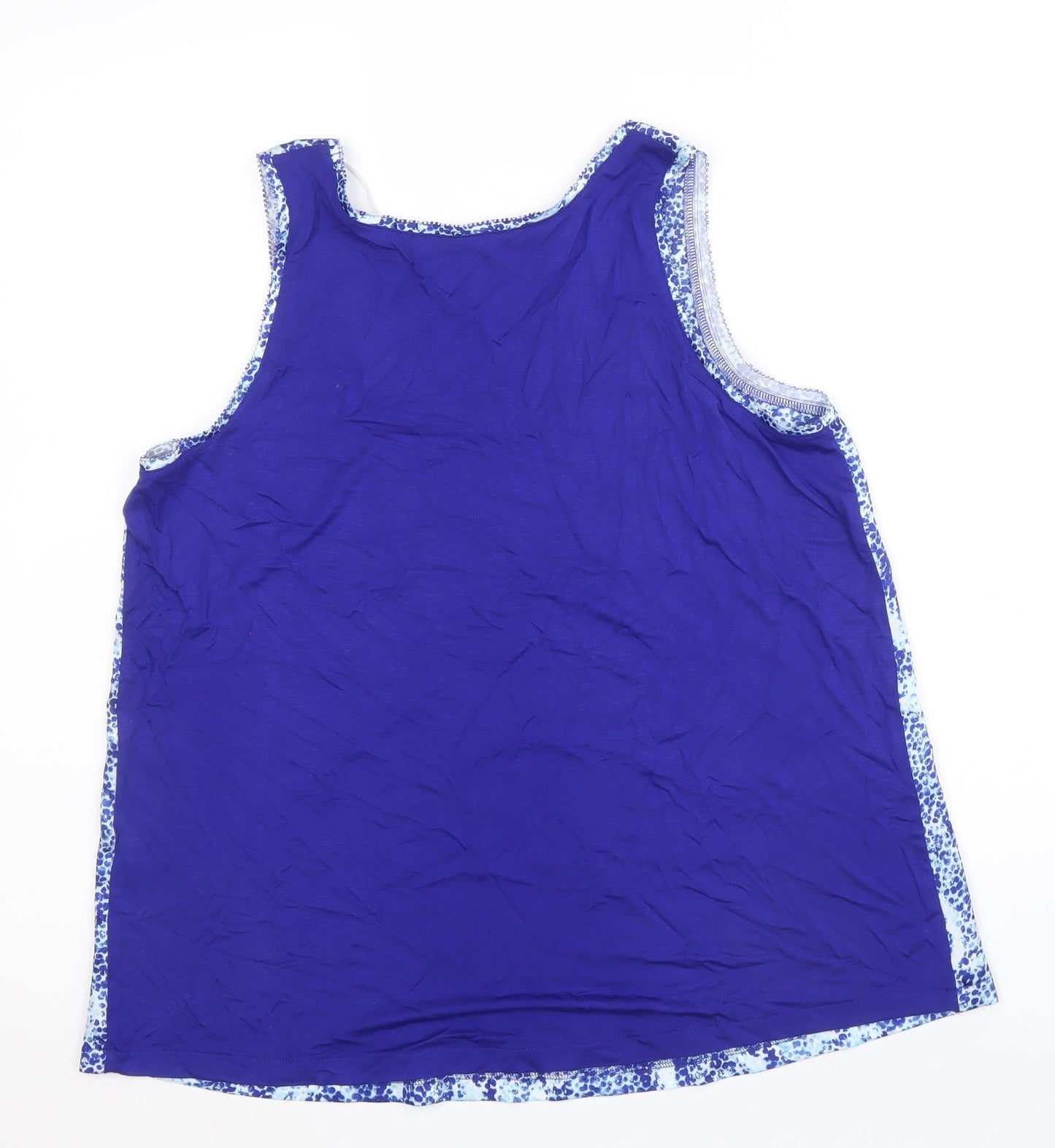 Womens UK Size 8 Marks and Spencer Blue Basic Tank