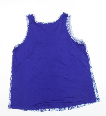 Womens UK Size 8 Marks and Spencer Blue Basic Tank