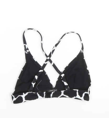 Marks and Spencer Womens Black Geometric Polyamide One Piece Size 8