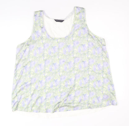 Womens UK Size 16 Marks and Spencer Multicoloured Basic Tank