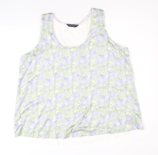 Womens UK Size 16 Marks and Spencer Multicoloured Basic Tank