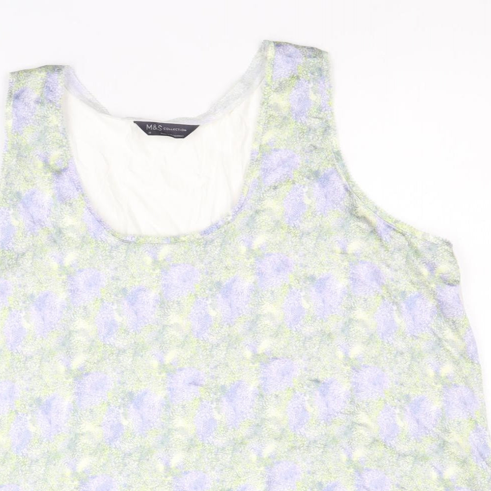 Womens UK Size 16 Marks and Spencer Multicoloured Basic Tank