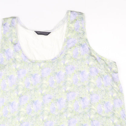 Womens UK Size 16 Marks and Spencer Multicoloured Basic Tank