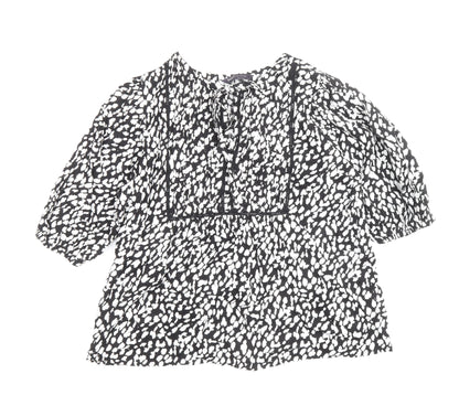 Womens UK Size 8 Marks and Spencer Black Basic Blouse