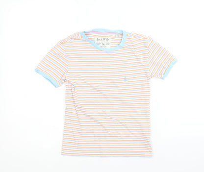 Womens UK Size 4 Jack Wills Multicoloured Basic T-Shirt