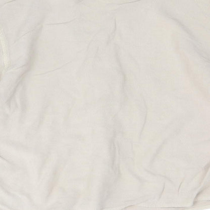 Womens UK Size S Off Shoot Brown Basic Button-Up