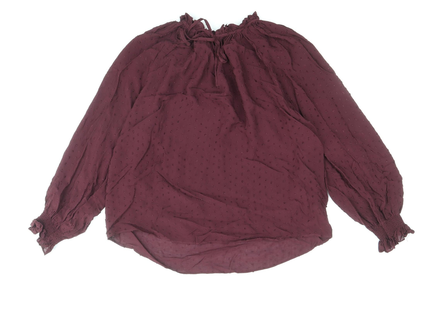 Womens UK Size 8 H&M Purple Basic Blouse