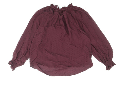 Womens UK Size 8 H&M Purple Basic Blouse