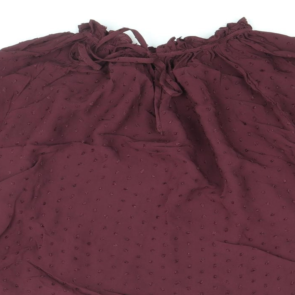 Womens UK Size 8 H&M Purple Basic Blouse