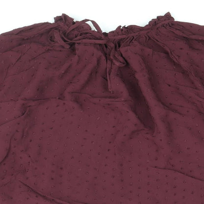 Womens UK Size 8 H&M Purple Basic Blouse