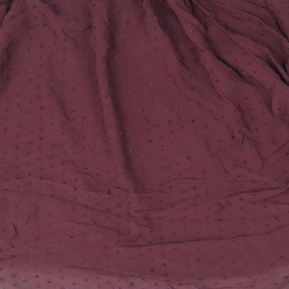 Womens UK Size 8 H&M Purple Basic Blouse