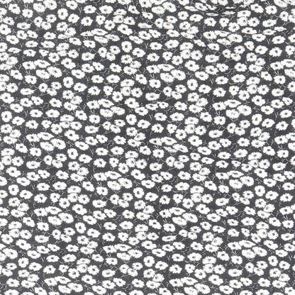 Atmosphere Womens Black Floral Viscose Basic Button-Up Size 8 Collared