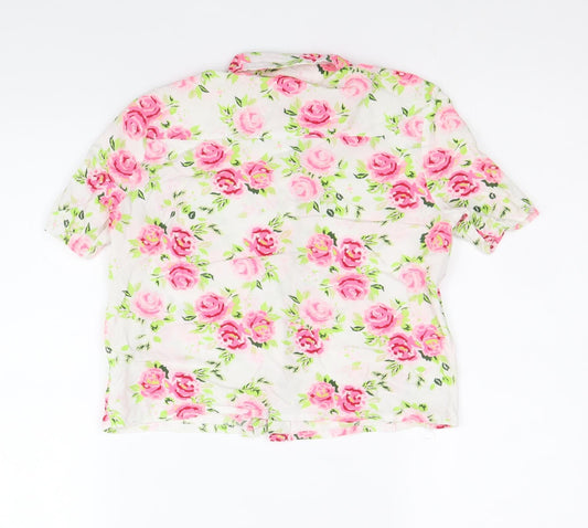 Womens UK Size 6 Divided by H&M Multicoloured Basic Button-Up