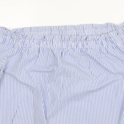 Womens UK Size 12 New Look Blue Basic Blouse