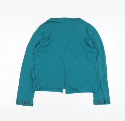Womens UK Size L Klass Green Cardigan Jumper