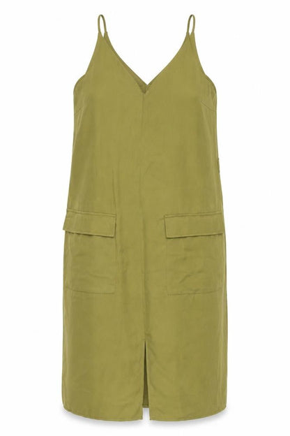 Atmosphere Womens Green Polyester Tank Dress Size 12 V-Neck Pullover