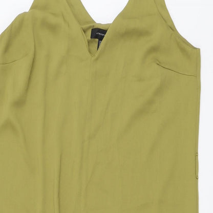 Atmosphere Womens Green Polyester Tank Dress Size 12 V-Neck Pullover