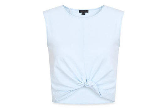 Primark Womens Blue Polyester Cropped Tank Size 8 Round Neck
