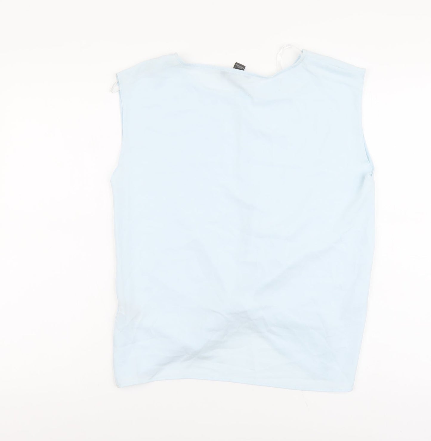 Primark Womens Blue Polyester Cropped Tank Size 8 Round Neck