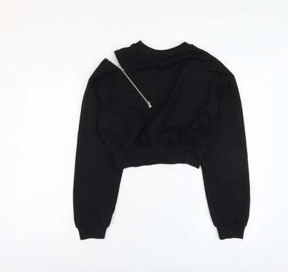 Cider Womens Black Polyester Pullover Sweatshirt Size XS Pullover