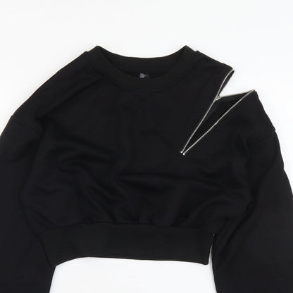 Cider Womens Black Polyester Pullover Sweatshirt Size XS Pullover