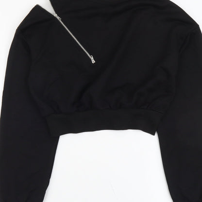 Cider Womens Black Polyester Pullover Sweatshirt Size XS Pullover